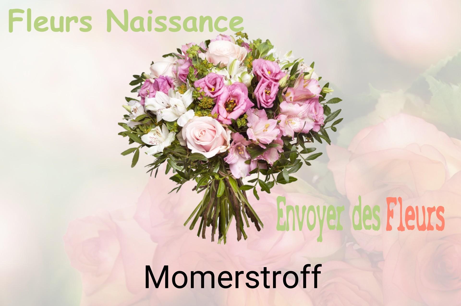 Bouquet de fleurs de naissance livré à Momerstroff