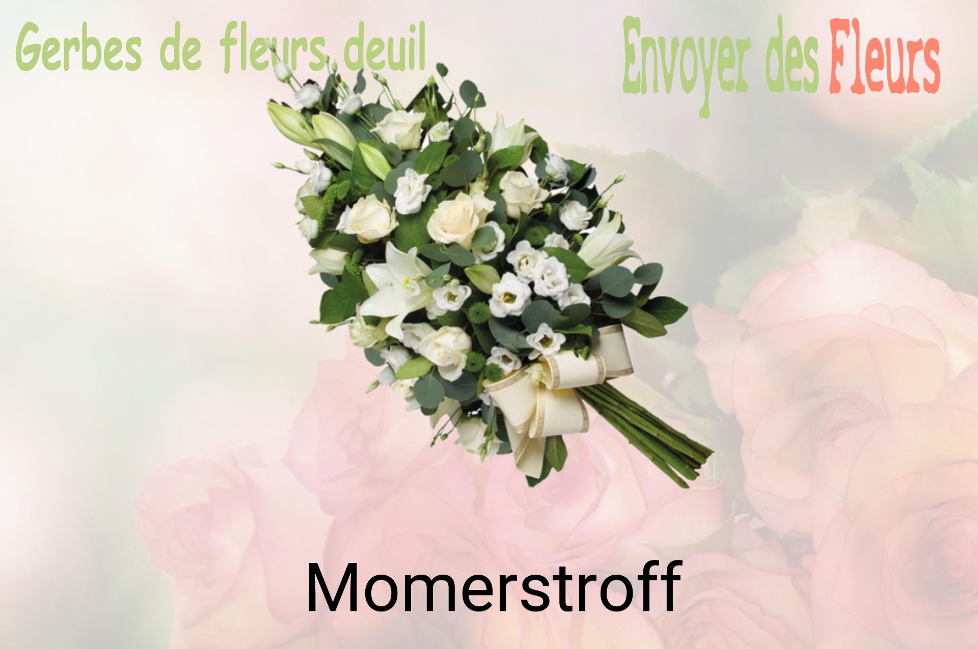 Gerbe de fleurs de deuil livrée à Momerstroff